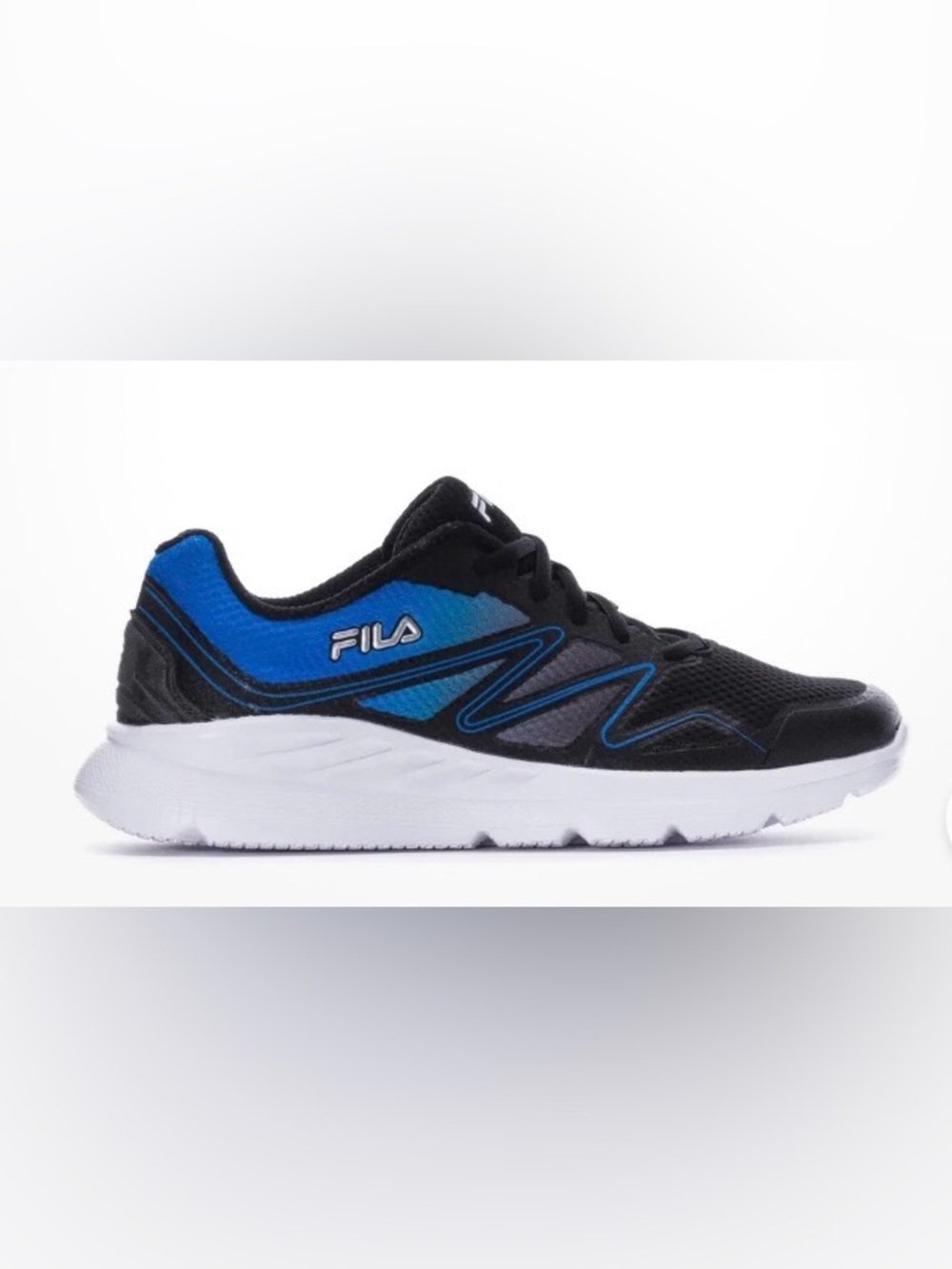 Men’s Fila Panorama 9 Black and Blue Athletic Sneakers Size 10.5